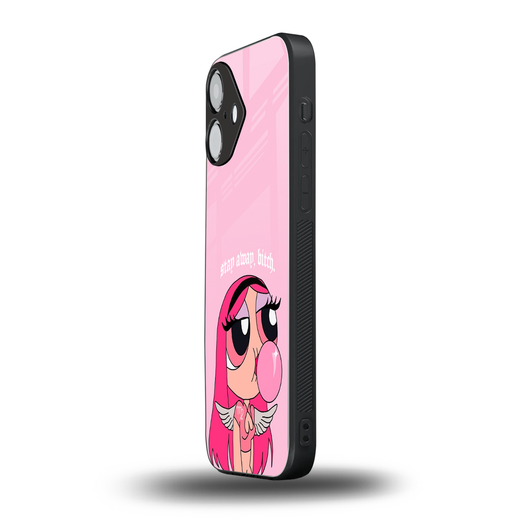 stay away back phone cover | glass case for iphone 16