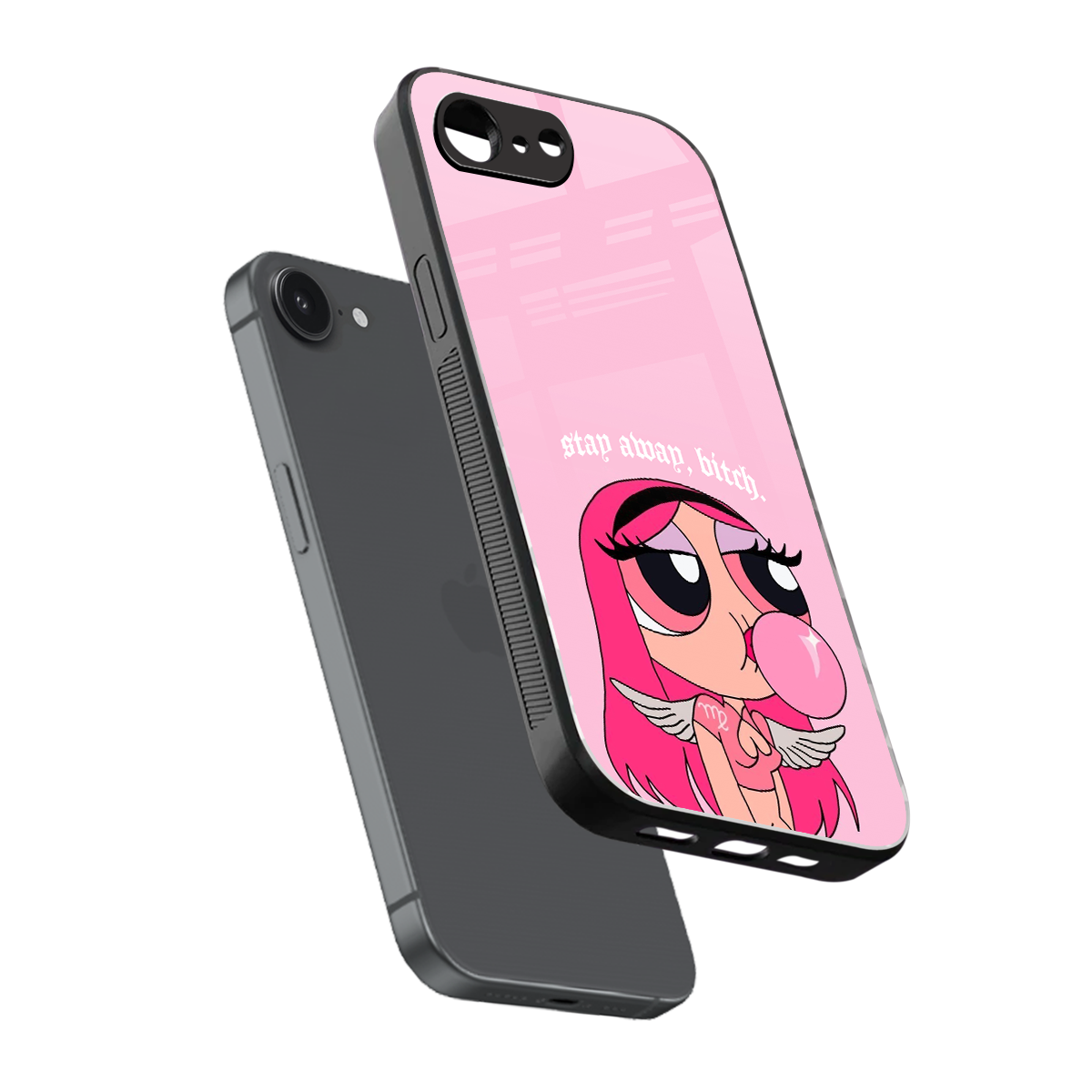 stay away back phone cover | glass case for iphone 16e