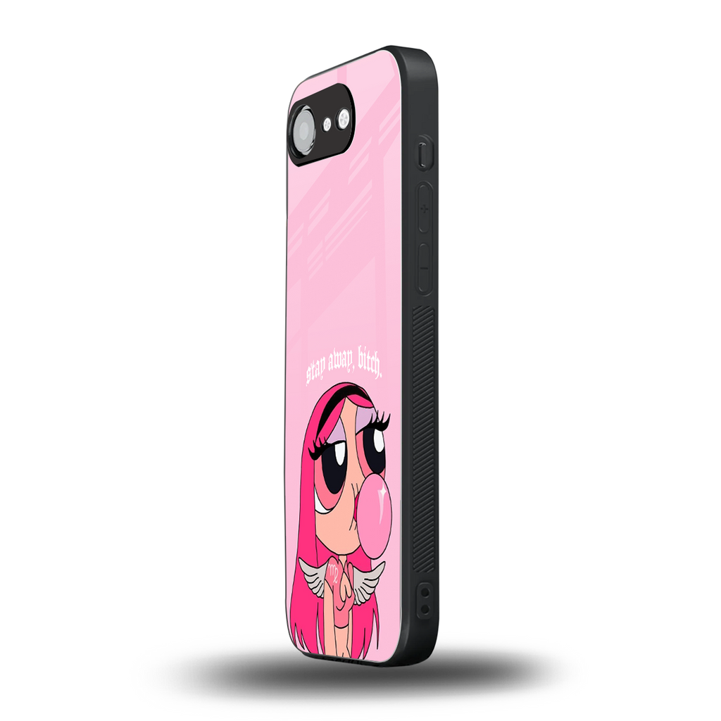 stay away back phone cover | glass case for iphone 16e