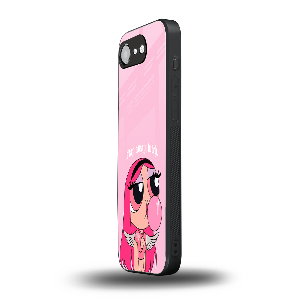 stay away back phone cover | glass case for iphone 16e