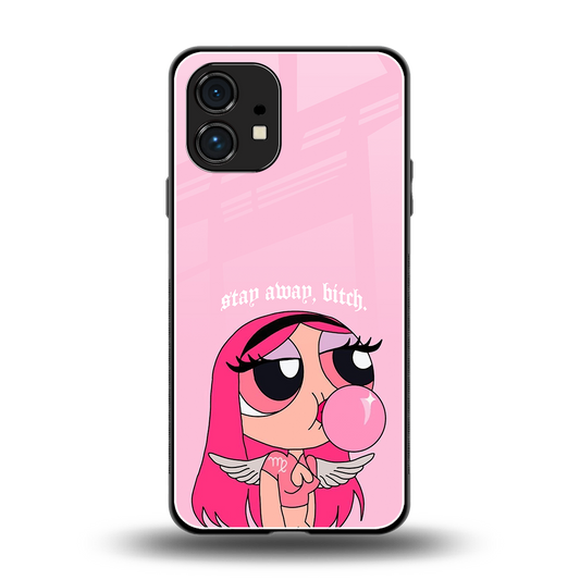 stay away back phone cover | glass case for nothing phone 1