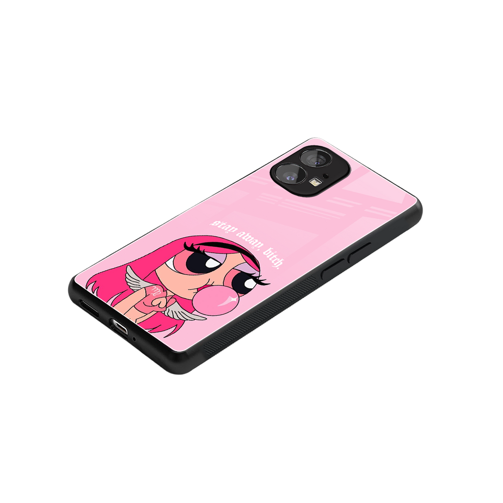 stay away back phone cover | glass case for nothing phone 1