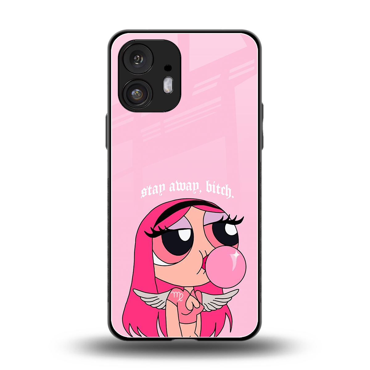 stay away back phone cover | glass case for nothing phone 2