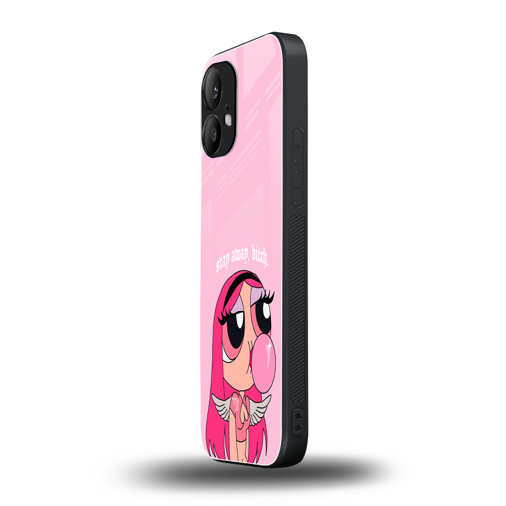 stay away back phone cover | glass case for nothing phone 2