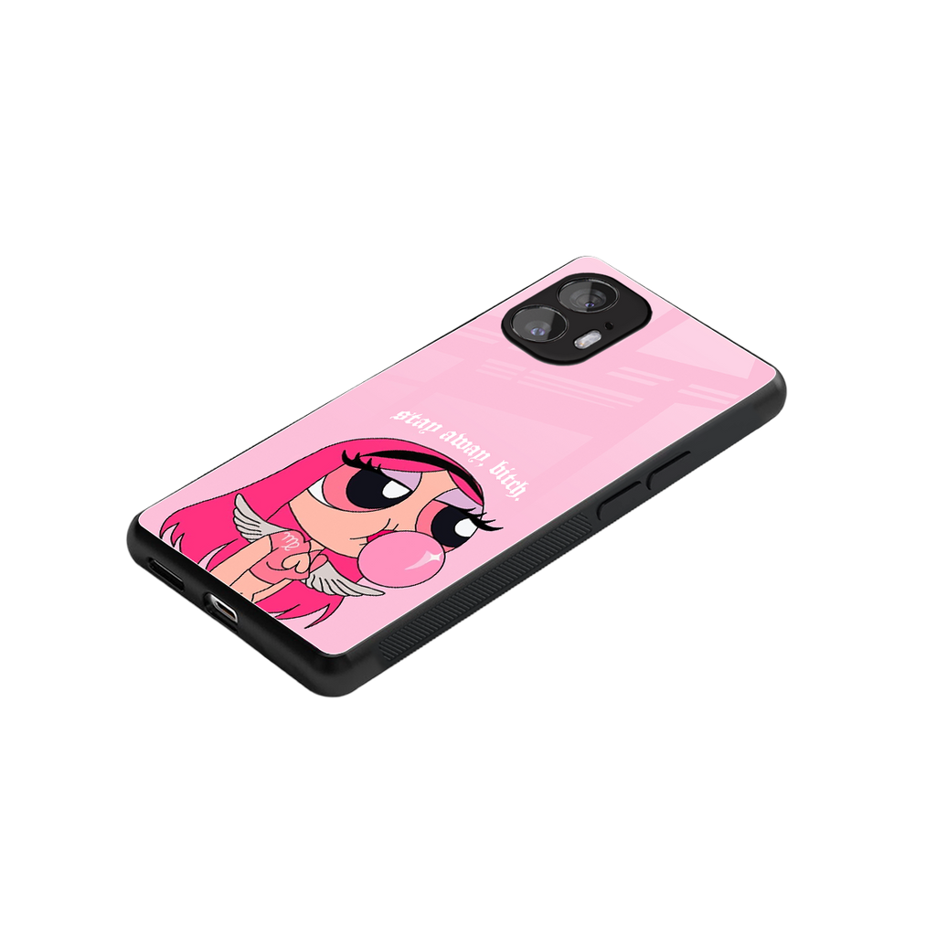 stay away back phone cover | glass case for nothing phone 2