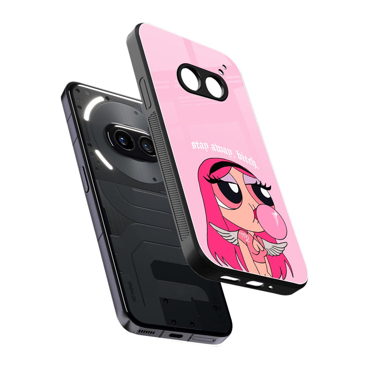 stay away back phone cover | glass case for nothing phone 2a