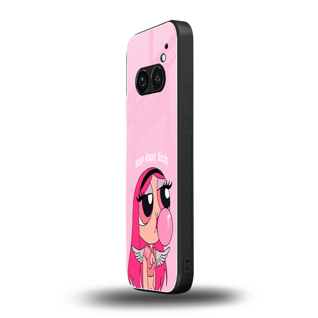 stay away back phone cover | glass case for nothing phone 2a