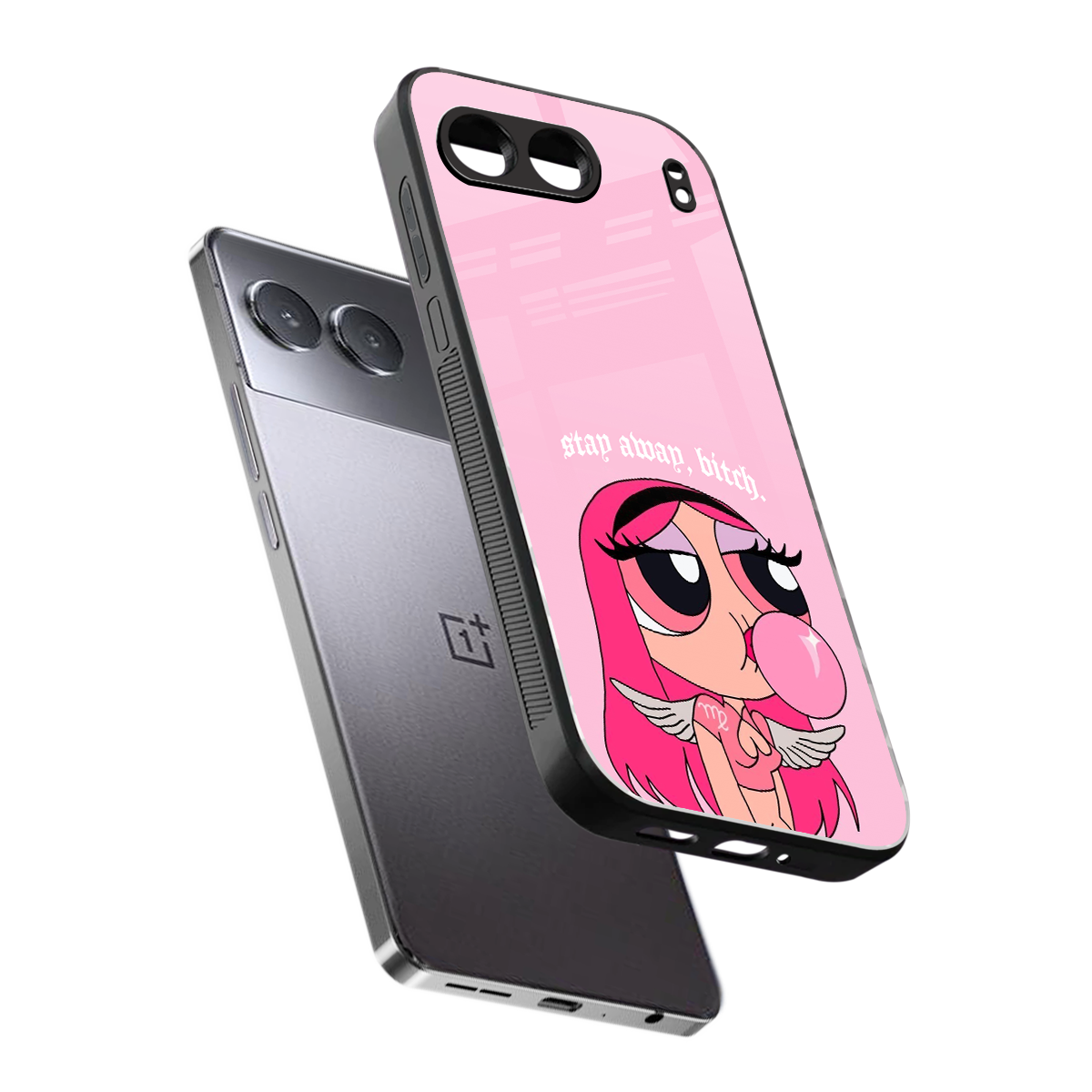 stay away back phone cover | glass case for oneplus nord 4