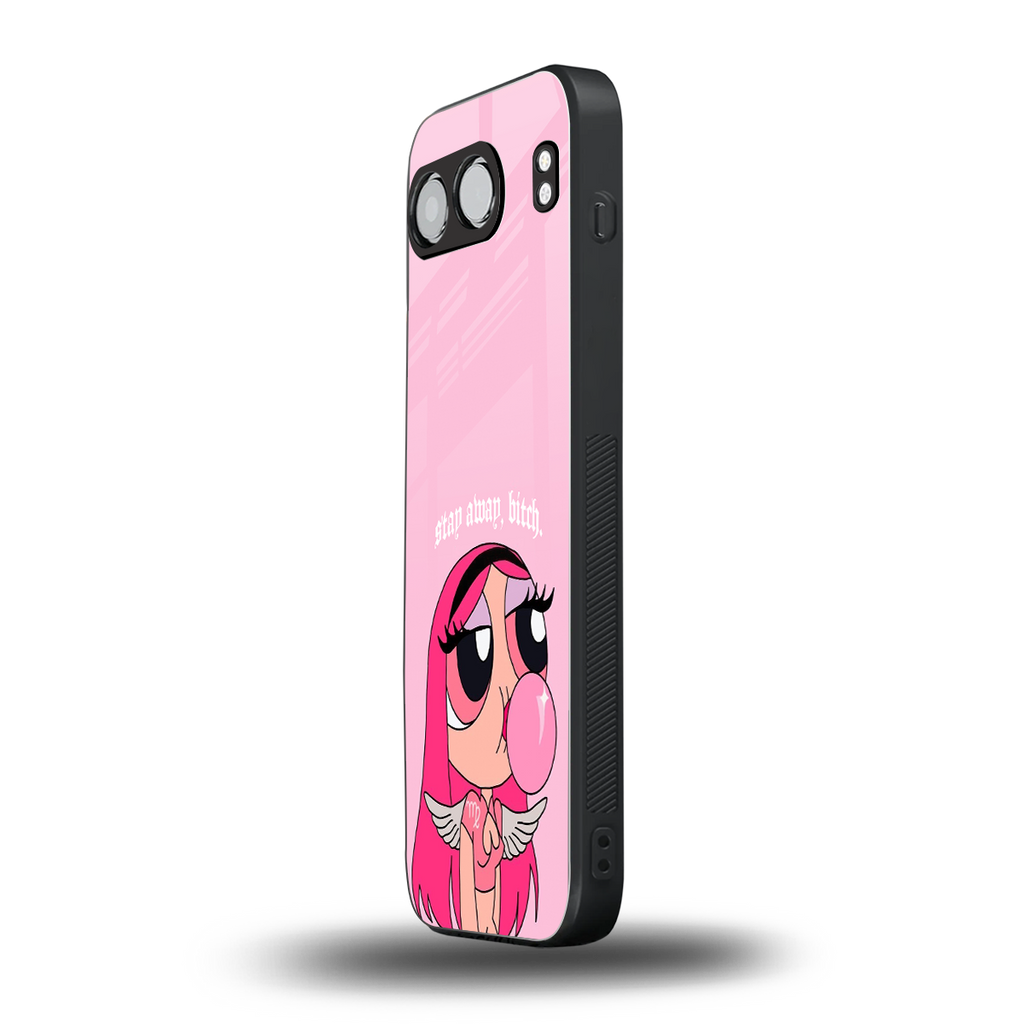 stay away back phone cover | glass case for oneplus nord 4