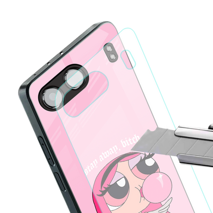 stay away back phone cover | glass case for oneplus nord 4