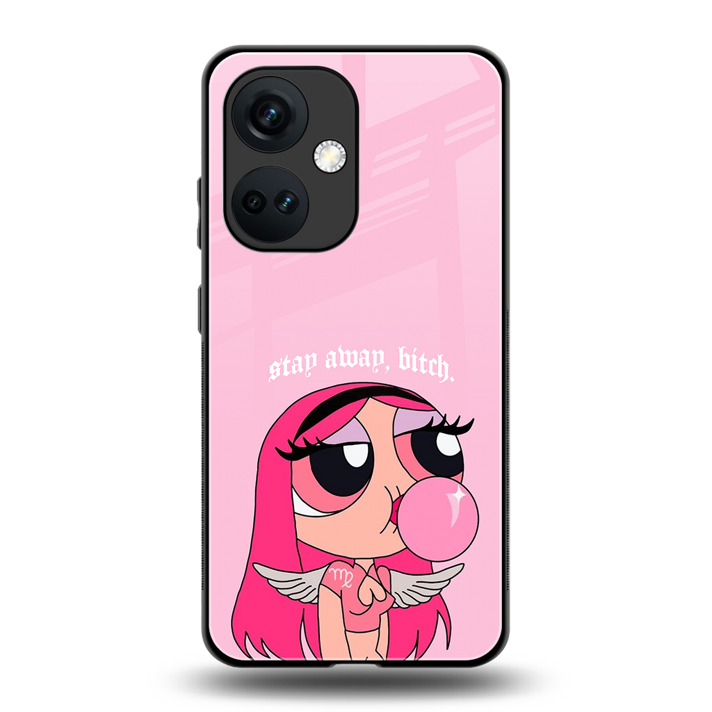stay away back phone cover | glass case for oneplus nord ce 3