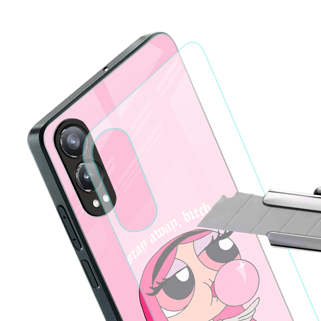 stay away back phone cover | glass case for oneplus nord ce 4 lite