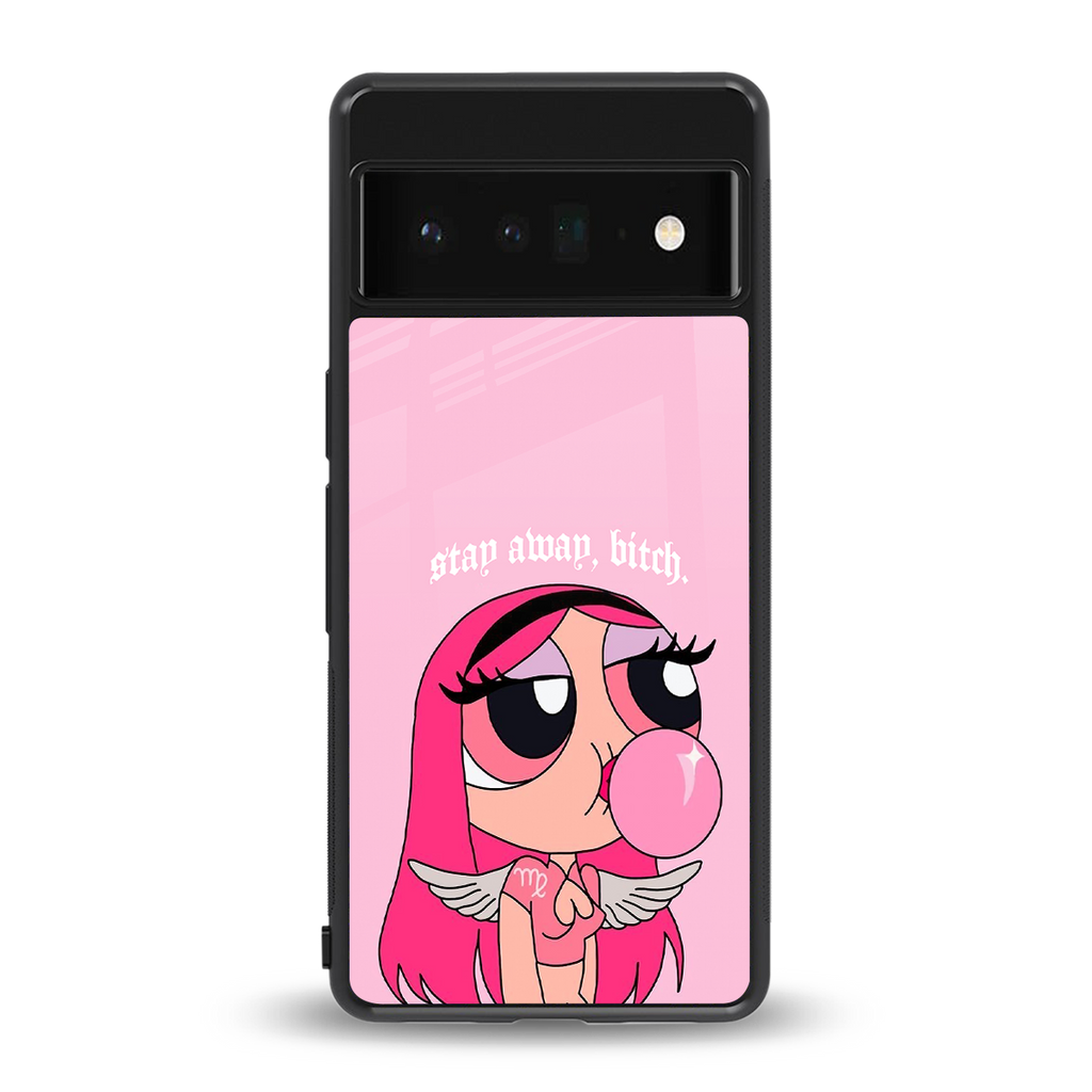 stay away back phone cover | glass case for google pixel 6 pro