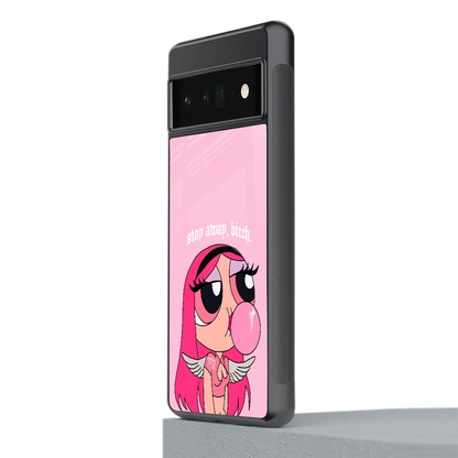stay away back phone cover | glass case for google pixel 6 pro