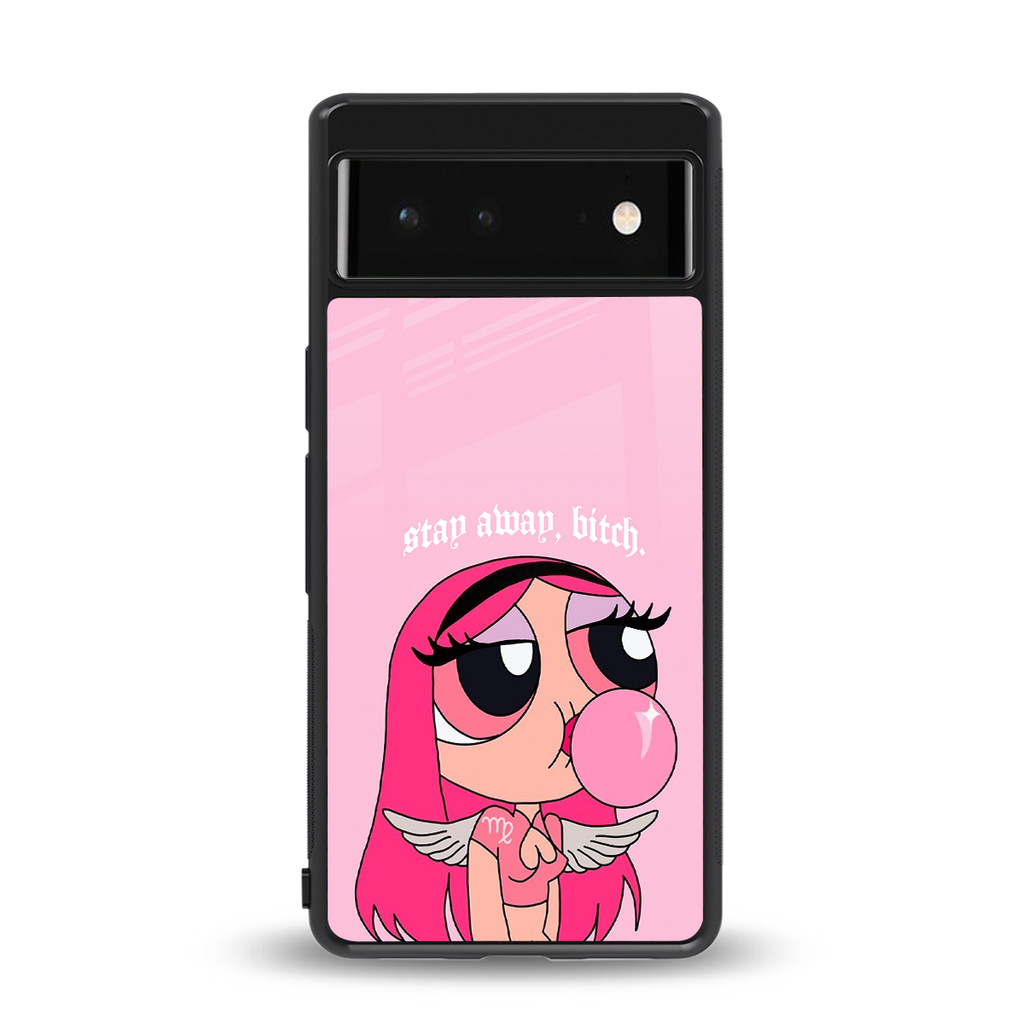 stay away back phone cover | glass case for Google Pixel 6A