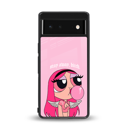 stay away back phone cover | glass case for Google Pixel 6A