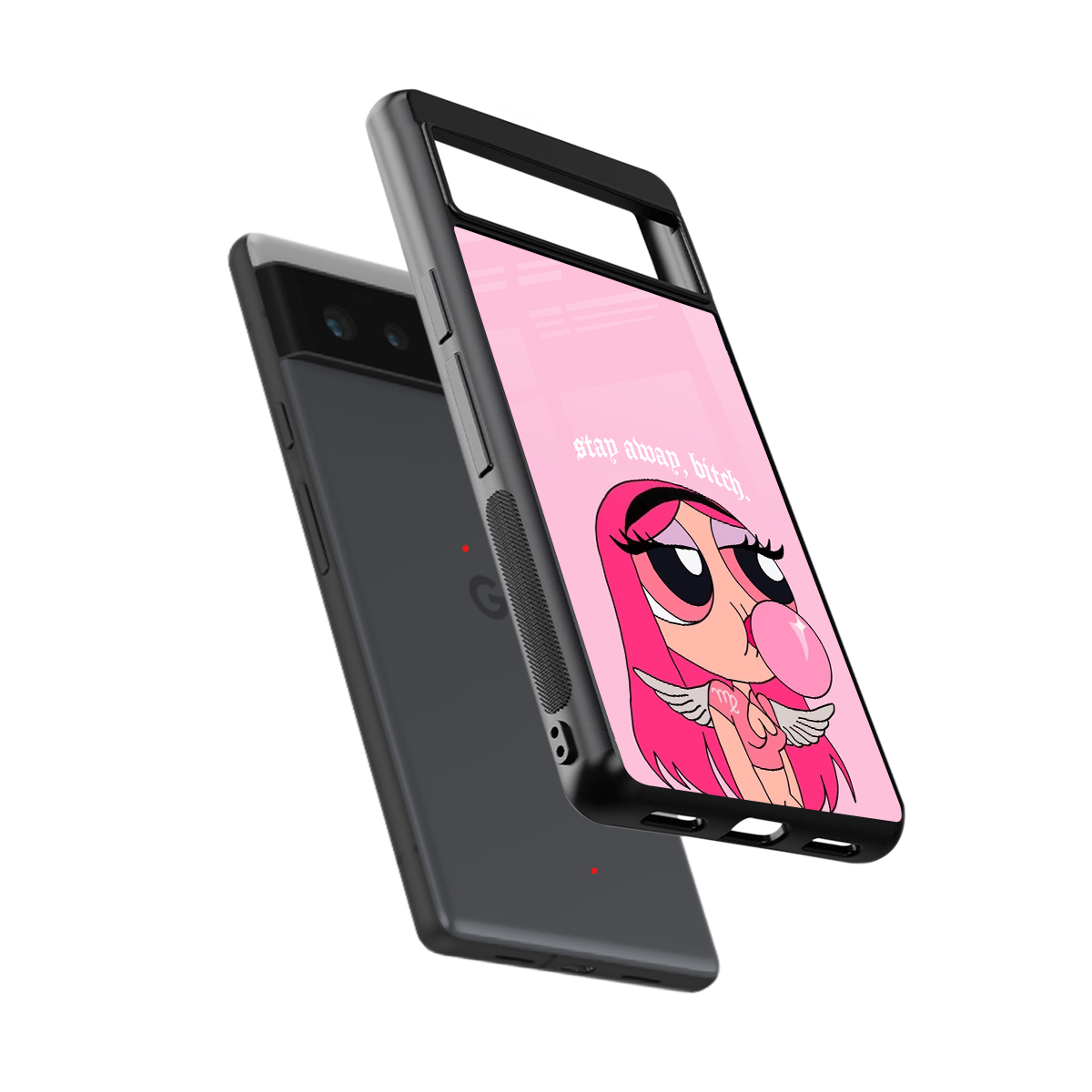 stay away back phone cover | glass case for google pixel 6
