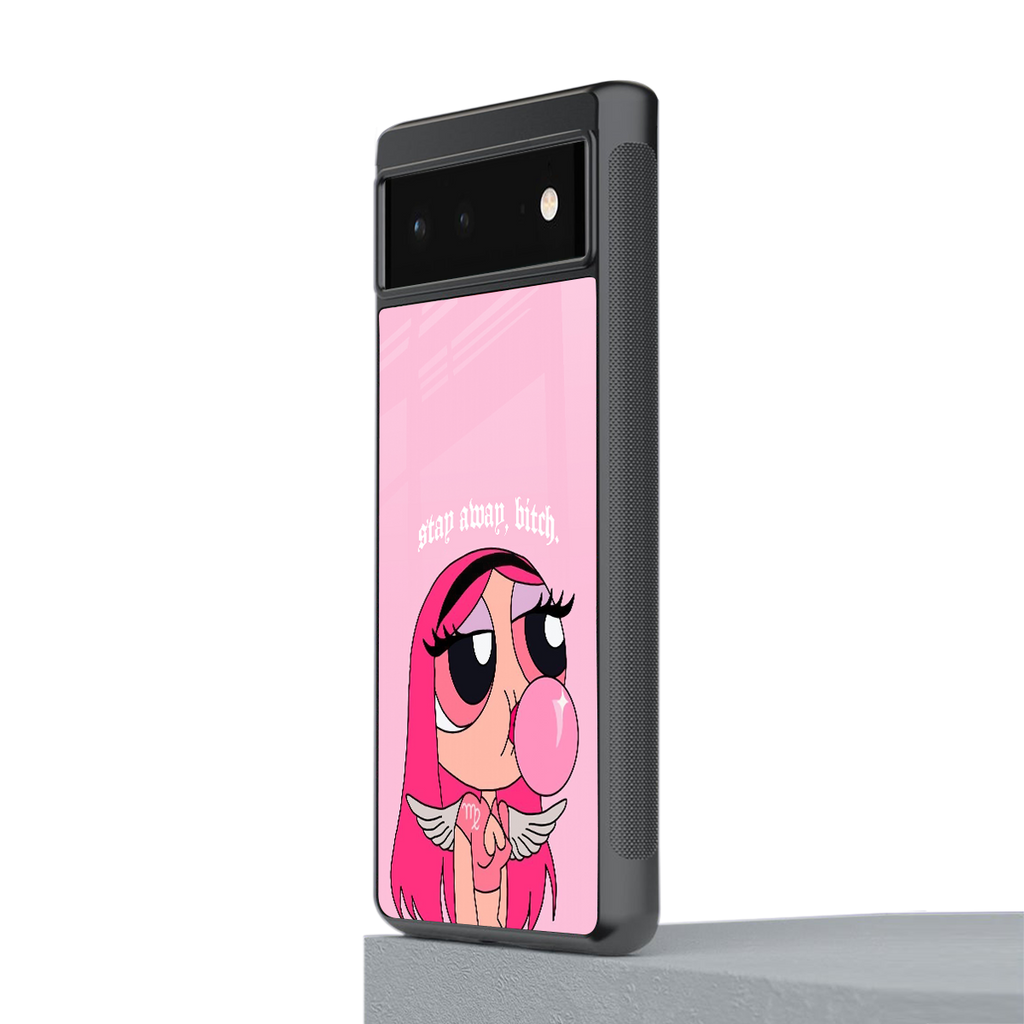 stay away back phone cover | glass case for google pixel 6