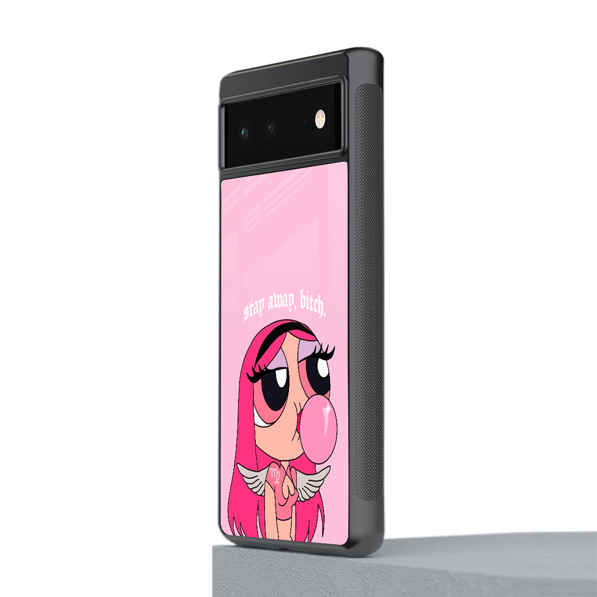 stay away back phone cover | glass case for google pixel 6