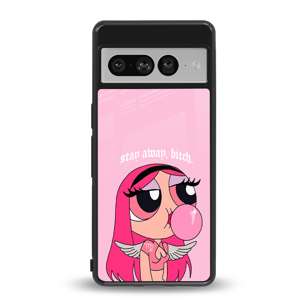 stay away back phone cover | glass case for google pixel 7 pro