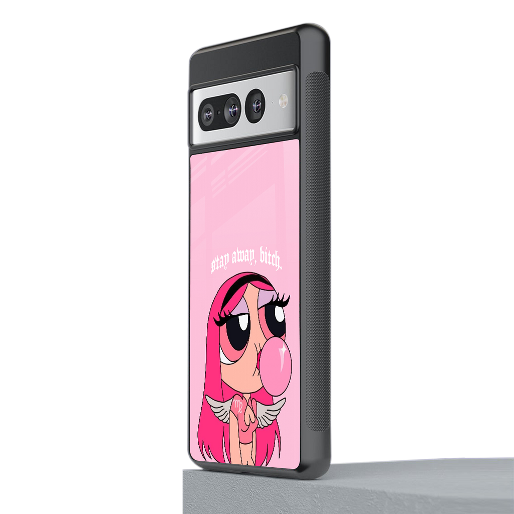 stay away back phone cover | glass case for google pixel 7 pro