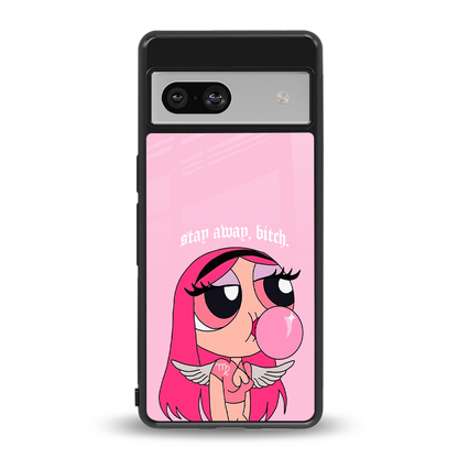 stay away back phone cover | glass case for Google Pixel 7A
