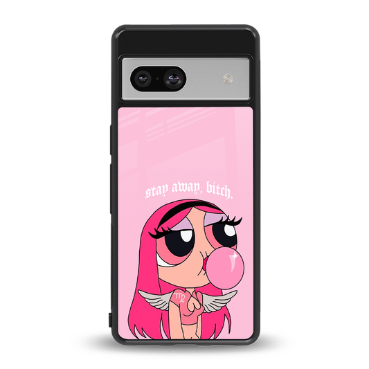 stay away back phone cover | glass case for Google Pixel 7A