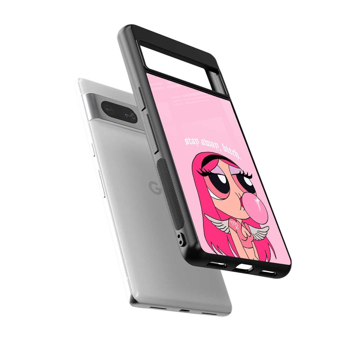stay away back phone cover | glass case for Google Pixel 7A
