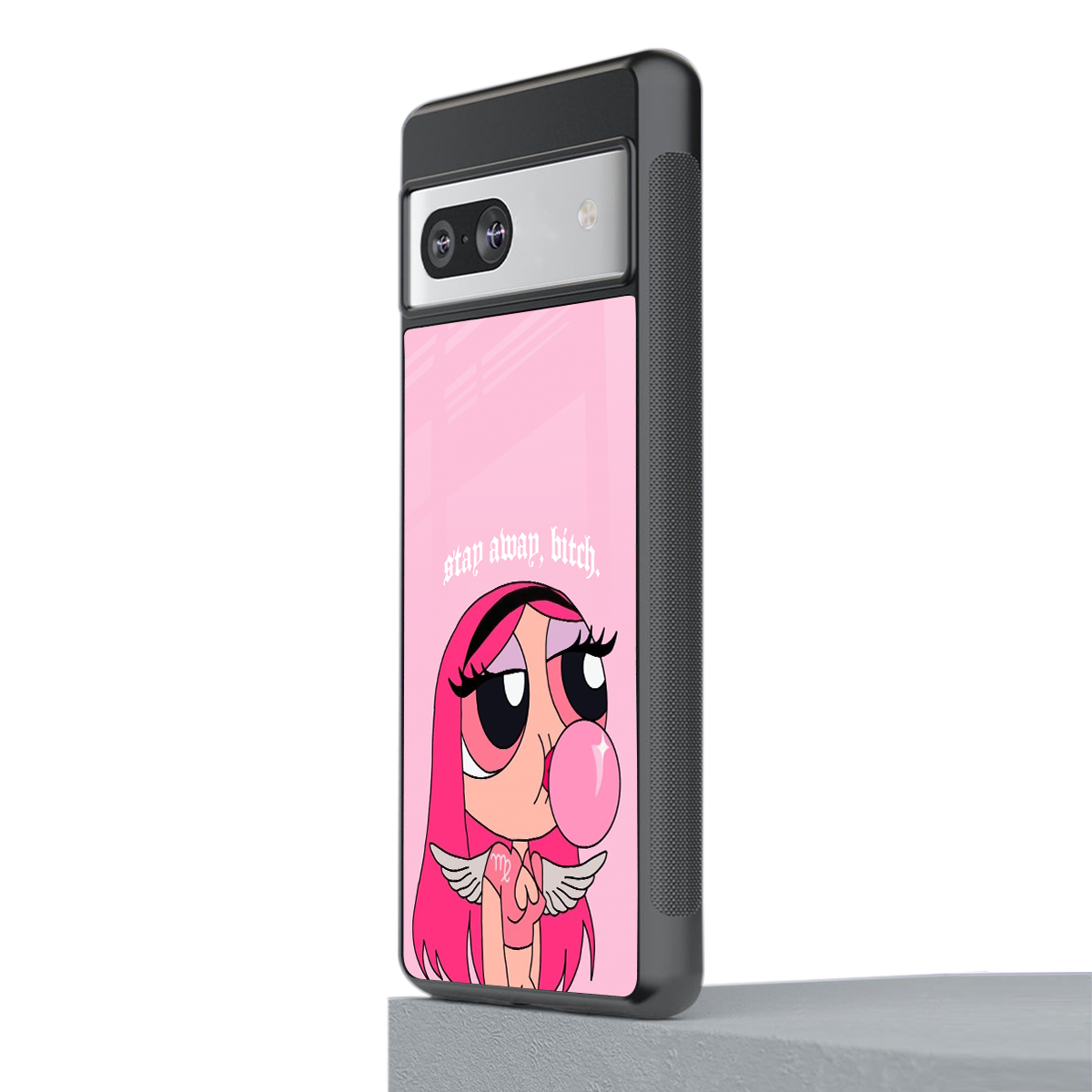 stay away back phone cover | glass case for Google Pixel 7A