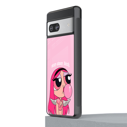 stay away back phone cover | glass case for Google Pixel 7A