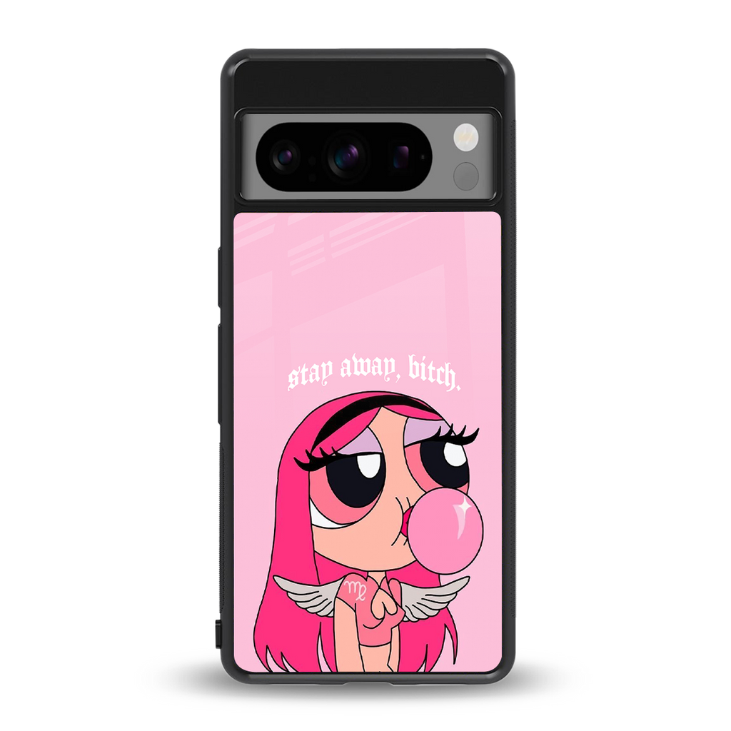 stay away back phone cover | glass case for google pixel 8 pro