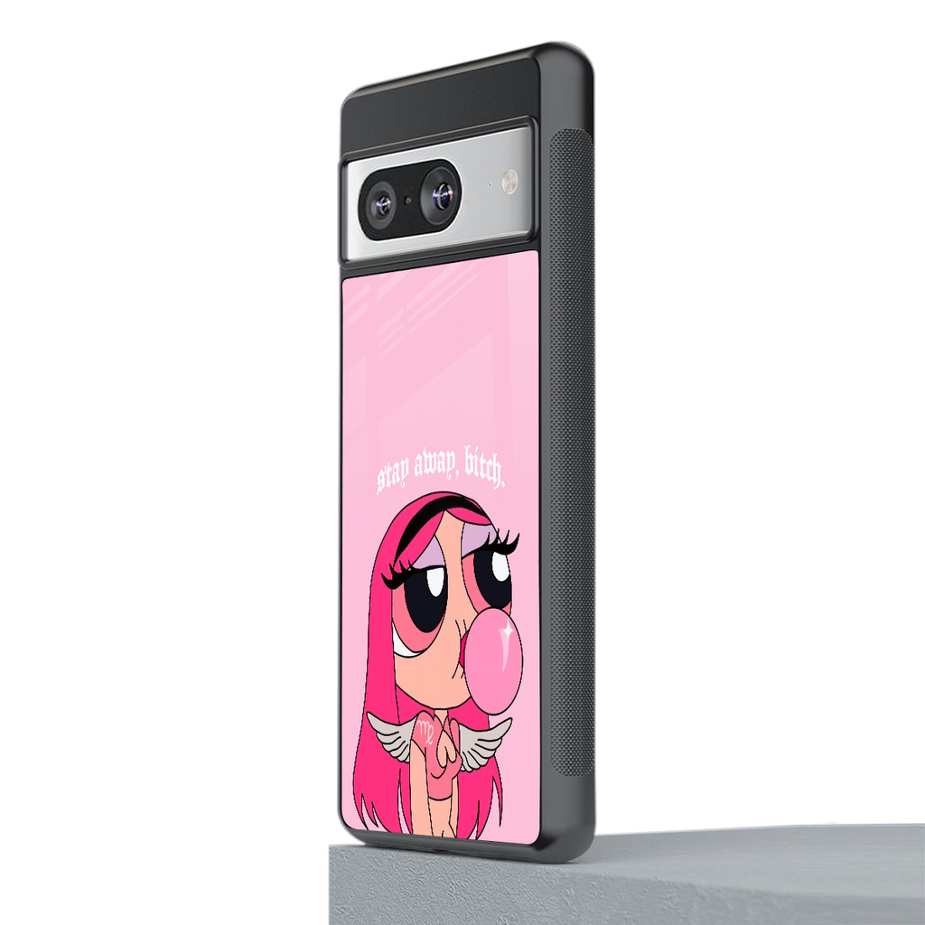 stay away back phone cover | glass case for Google Pixel 8