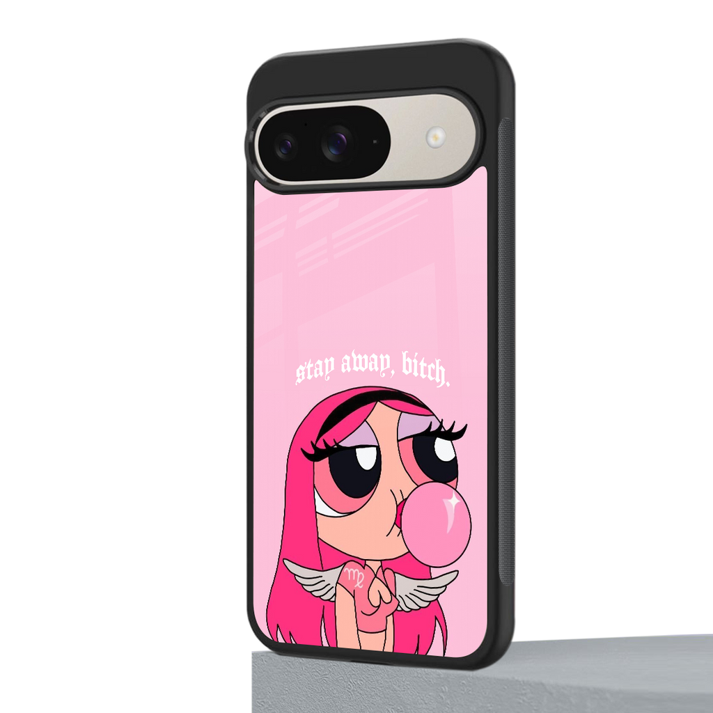 stay away back phone cover | glass case for google pixel 9