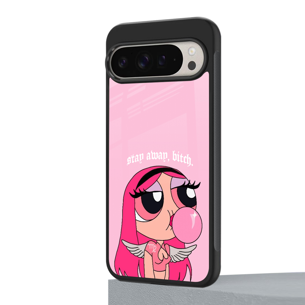 stay away back phone cover | glass case for google pixel 9 pro