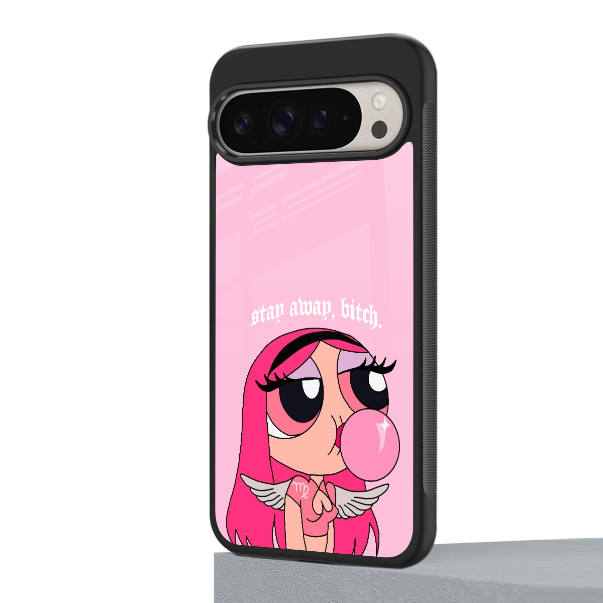 stay away back phone cover | glass case for google pixel 9 pro xl