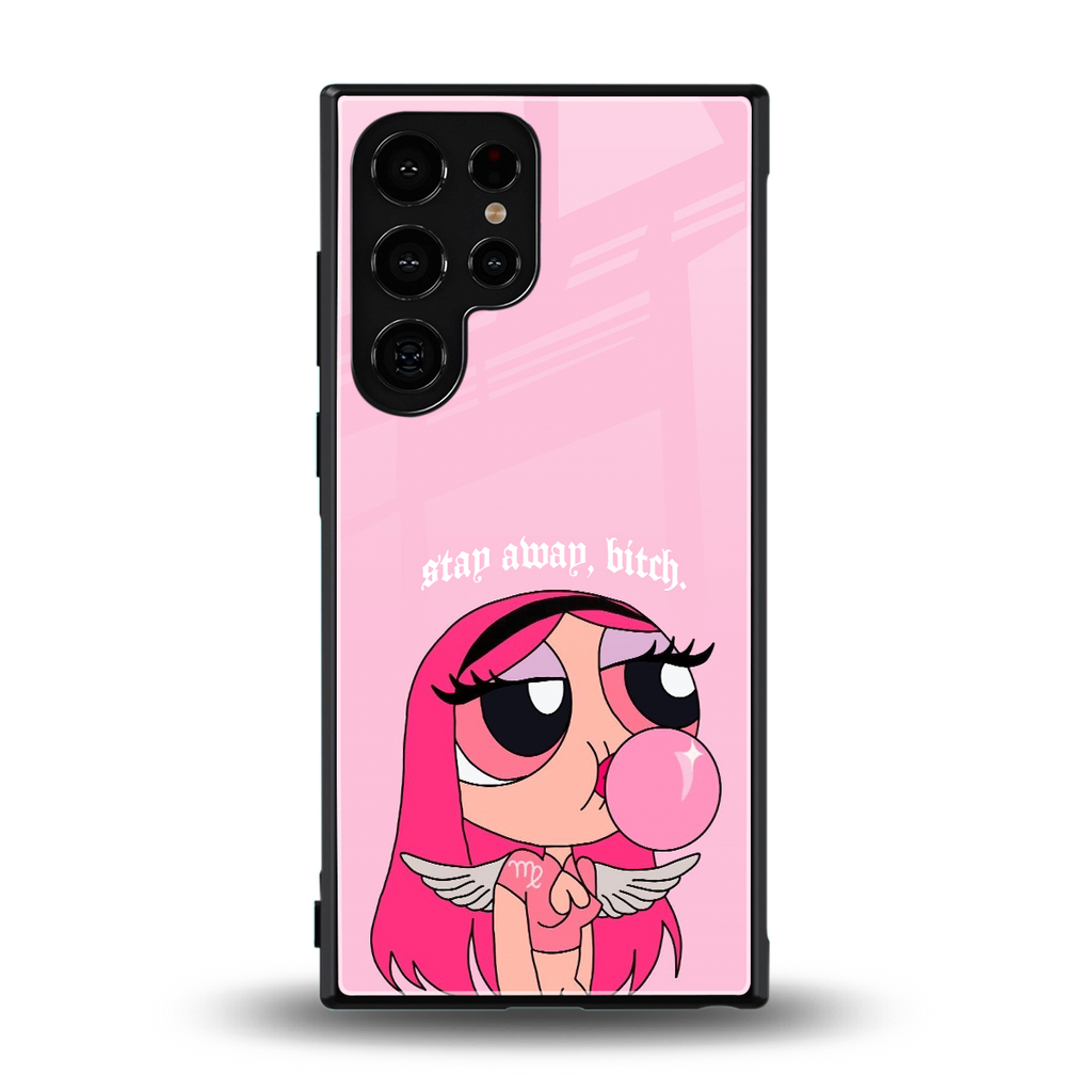 stay away back phone cover | glass case for samsung galaxy s23 ultra