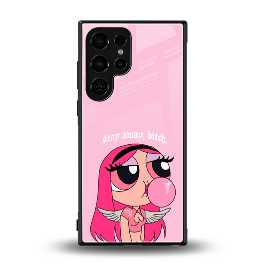 stay away back phone cover | glass case for samsung galaxy s23 ultra