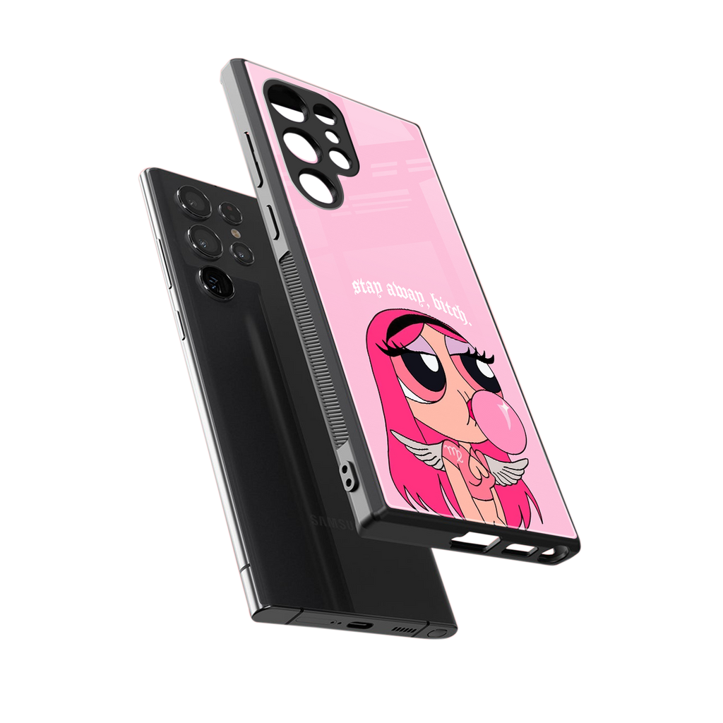 stay away back phone cover | glass case for samsung galaxy s23 ultra