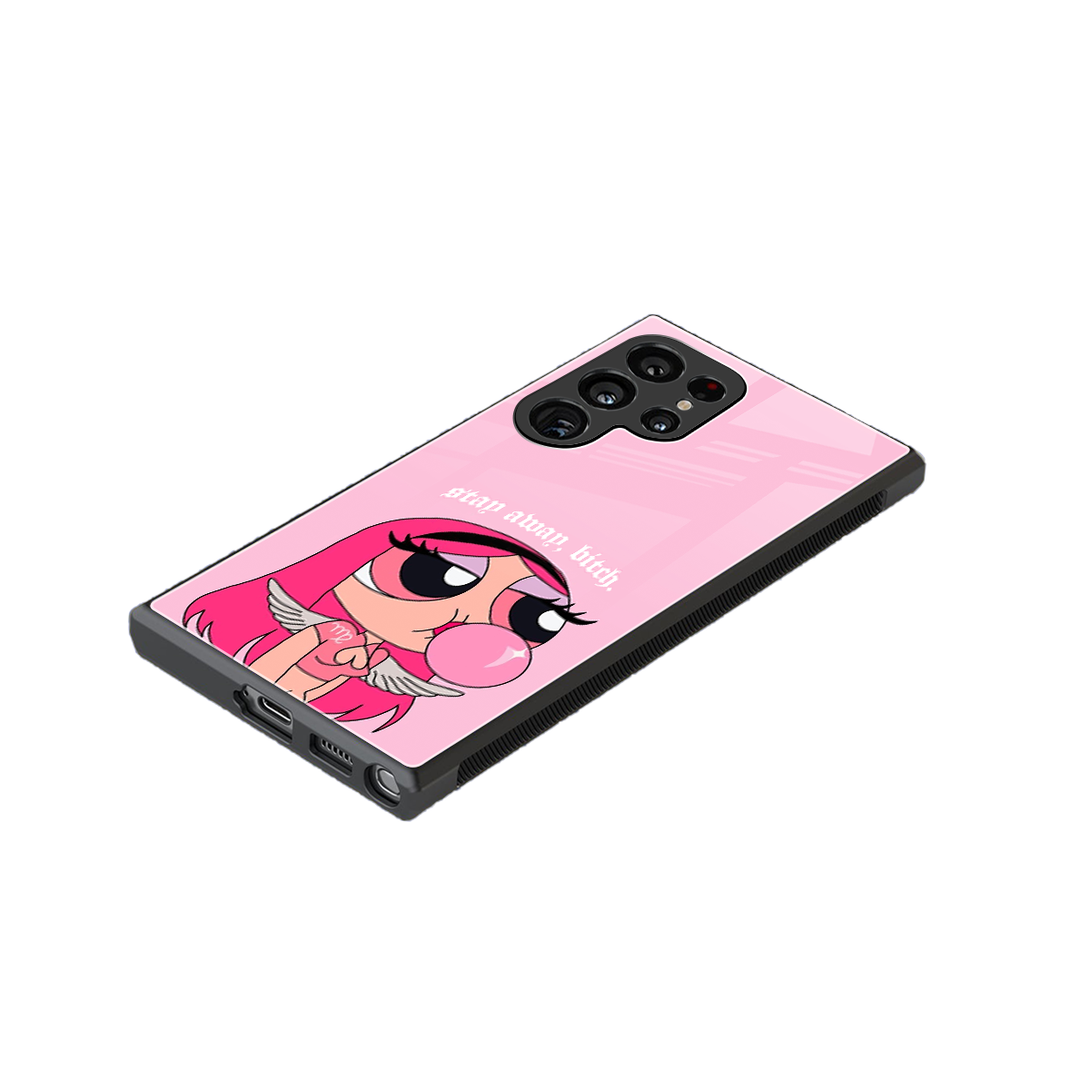 stay away back phone cover | glass case for samsung galaxy s24 ultra