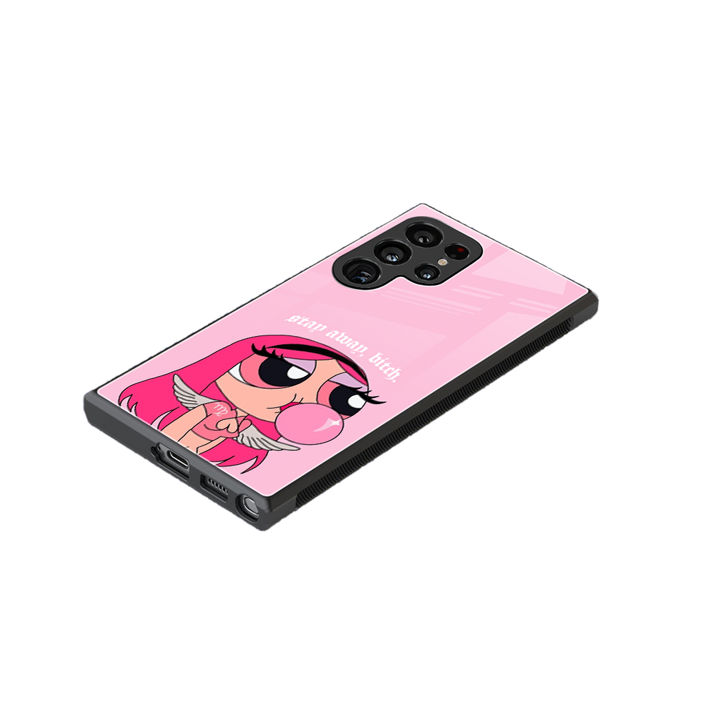stay away back phone cover | glass case for samsung galaxy s23 ultra