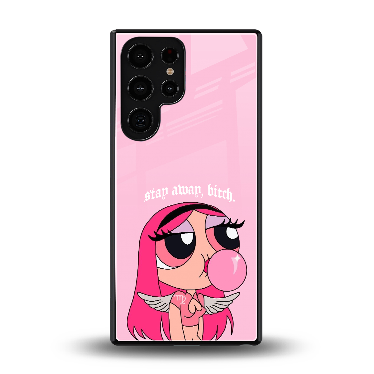 stay away back phone cover | glass case for samsung galaxy s25 ultra
