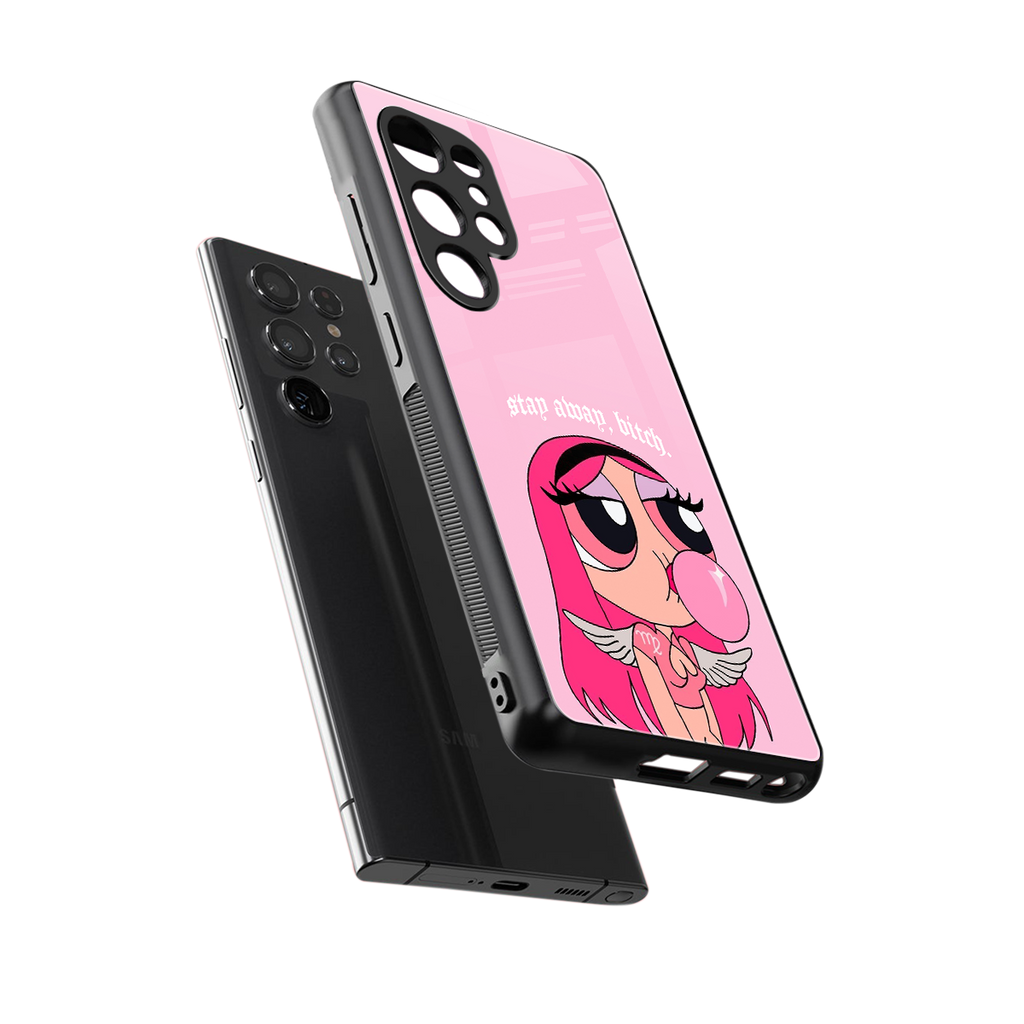 stay away back phone cover | glass case for samsung galaxy s25 ultra