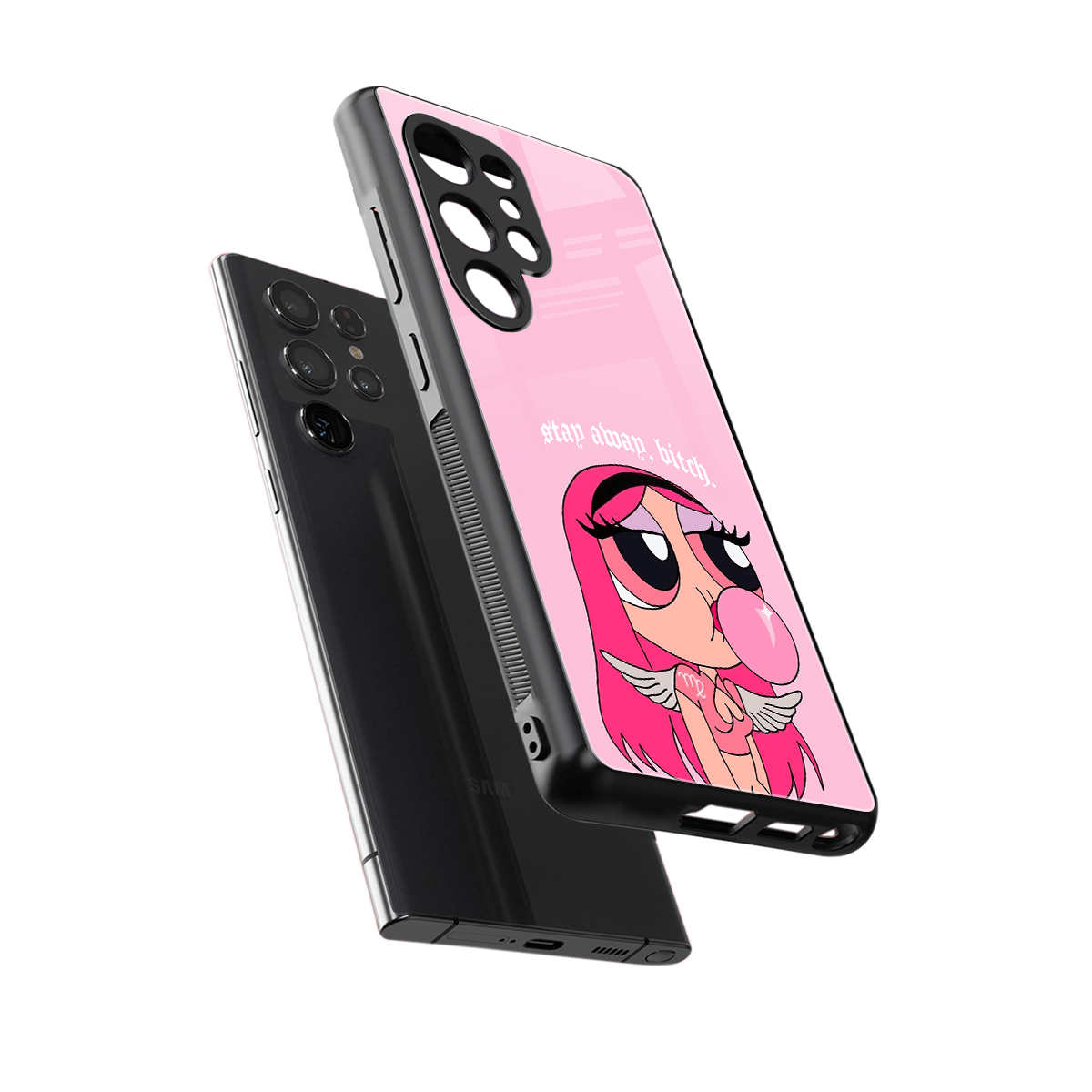 stay away back phone cover | glass case for samsung galaxy s25 ultra