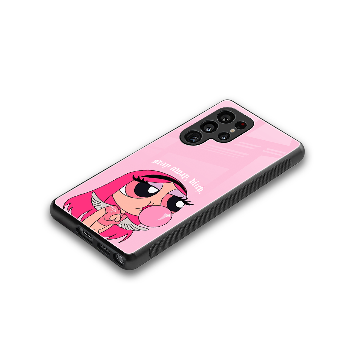 stay away back phone cover | glass case for samsung galaxy s25 ultra