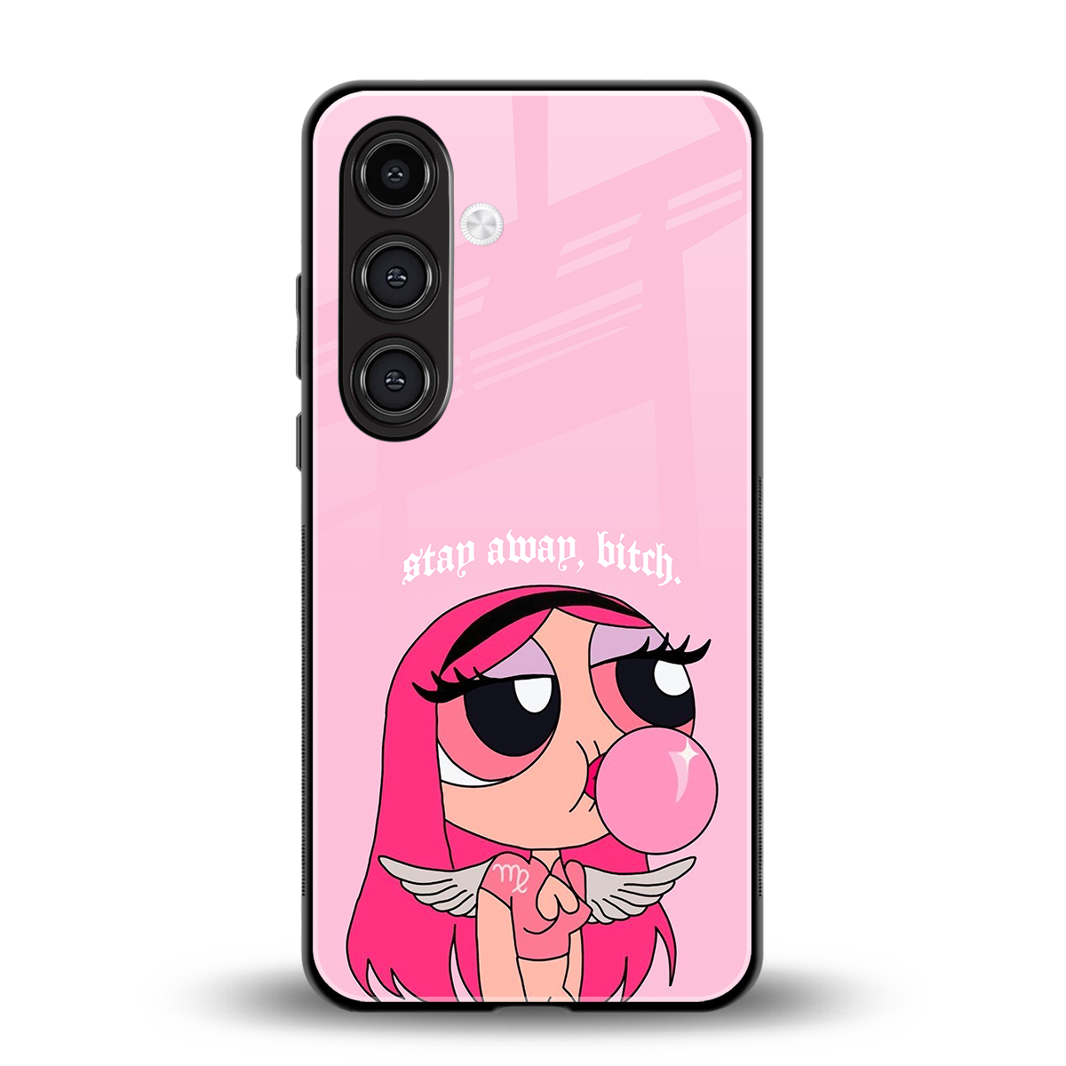 stay away back phone cover | glass case for samsung galaxy s24 fe