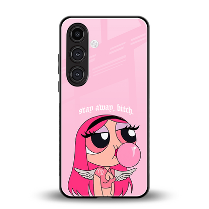 stay away back phone cover | glass case for samsung galaxy s24 fe