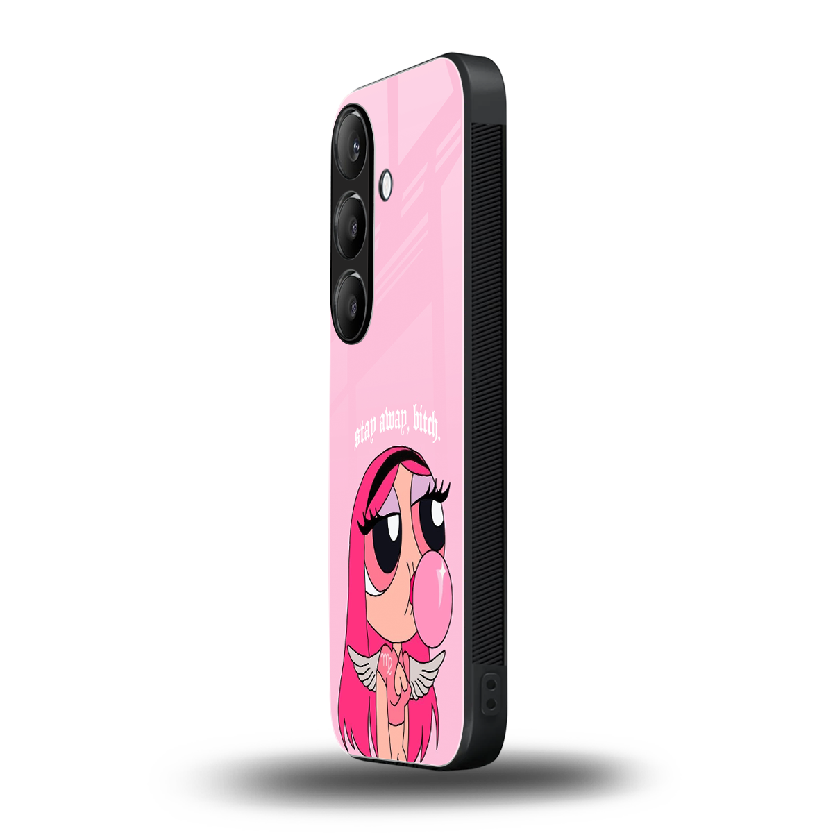 stay away back phone cover | glass case for samsung galaxy s24