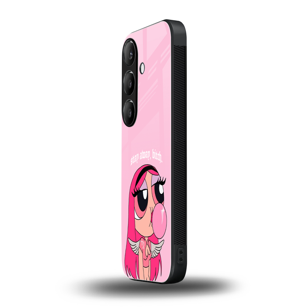 stay away back phone cover | glass case for samsung galaxy s25 plus