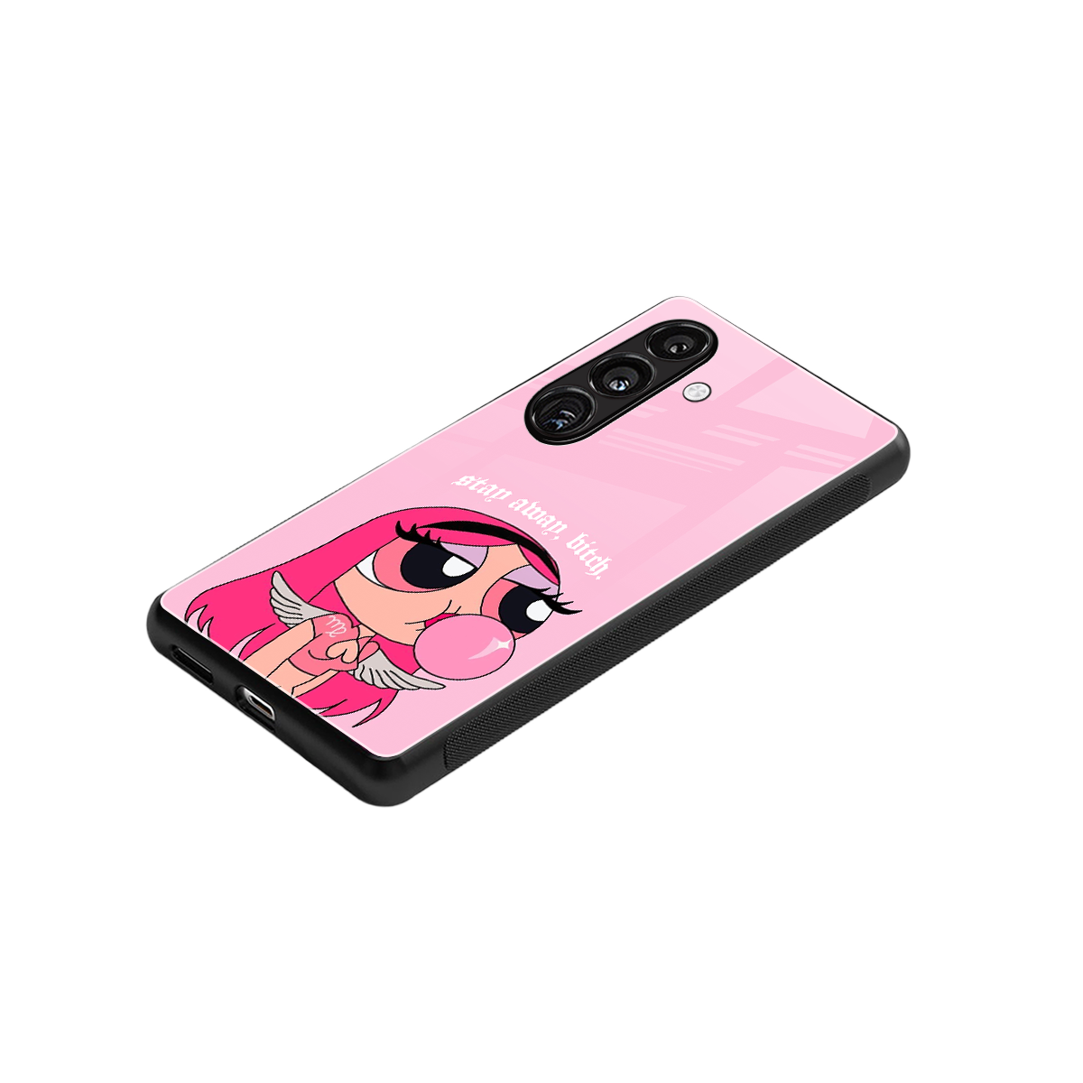 stay away back phone cover | glass case for samsung galaxy s25 plus