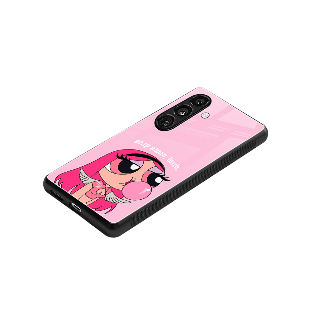 stay away back phone cover | glass case for samsung galaxy s25